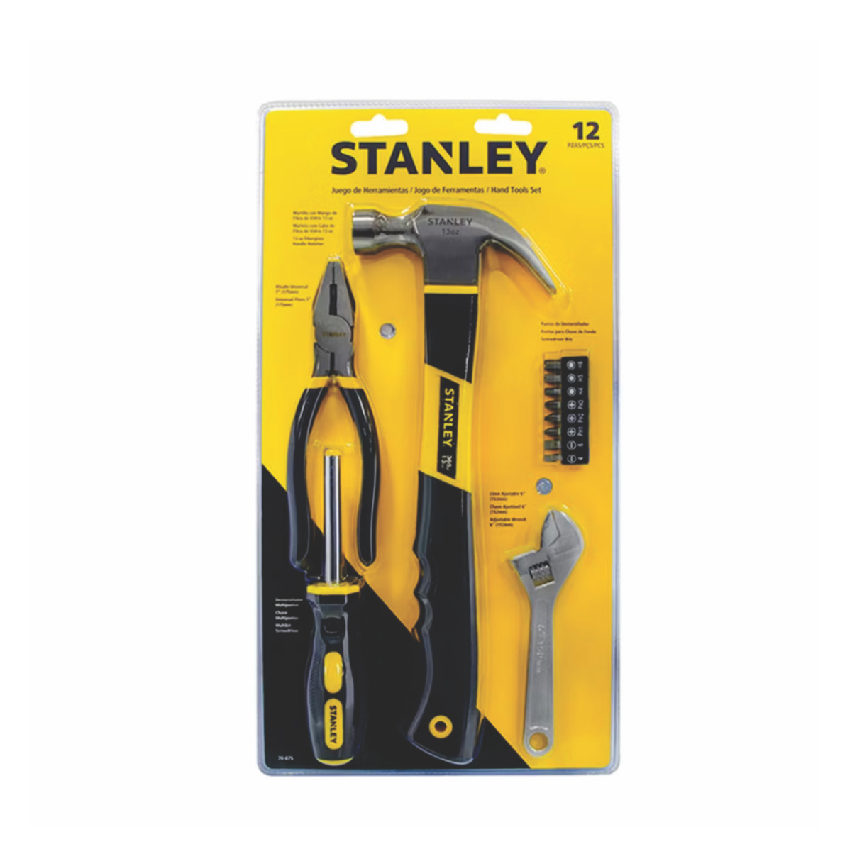 SET HERRAMIENTAS 12 PIEZAS STANLEY