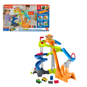 Pista Hot wheels Carrera y Choques Fisher Price