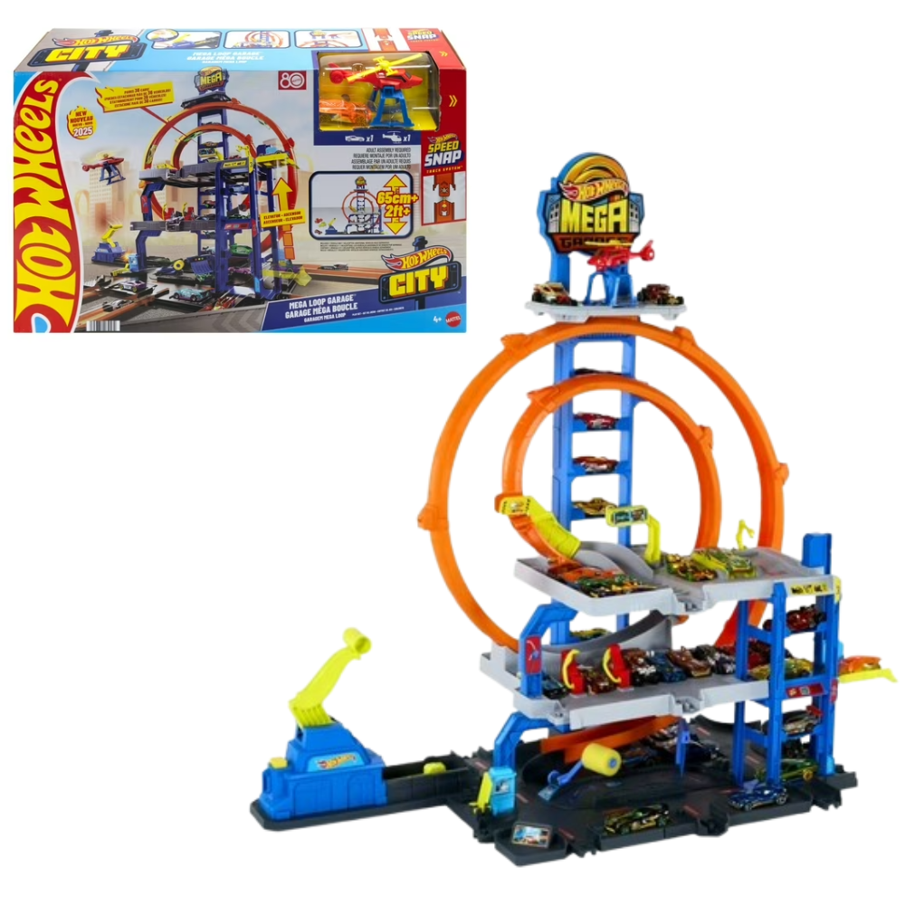 HOT WHEELS CITY PISTA DE JUGUETE MEGA GARAGE